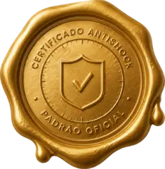 Lacre de certificação oficial AntiShock