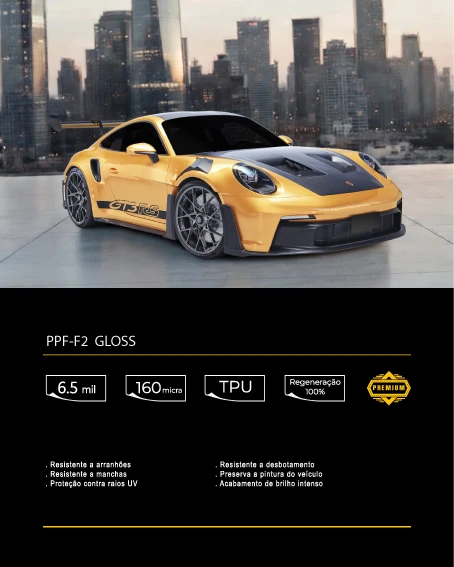 Antishock PPF-F2 Gloss 6.5 Mil Auto Regenerativo
